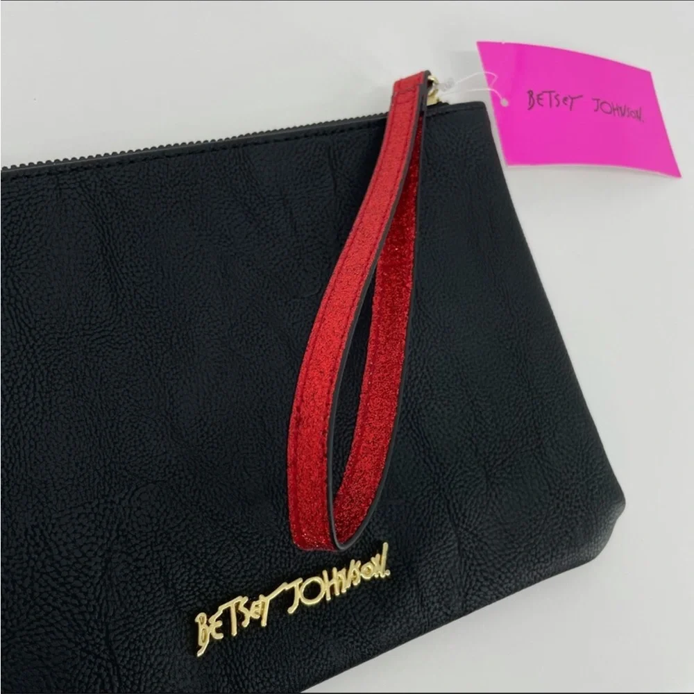 Betsey Johnson Jingle Kitsch Pouch Wristlet